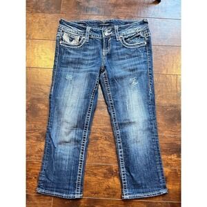 Vigoss Womens Chelsea Capri Casual Jean Size 5/6 Length 21